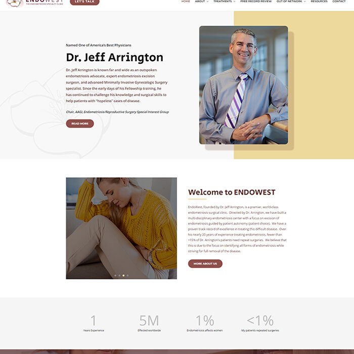 The Endometriosis Specialty Clinic website