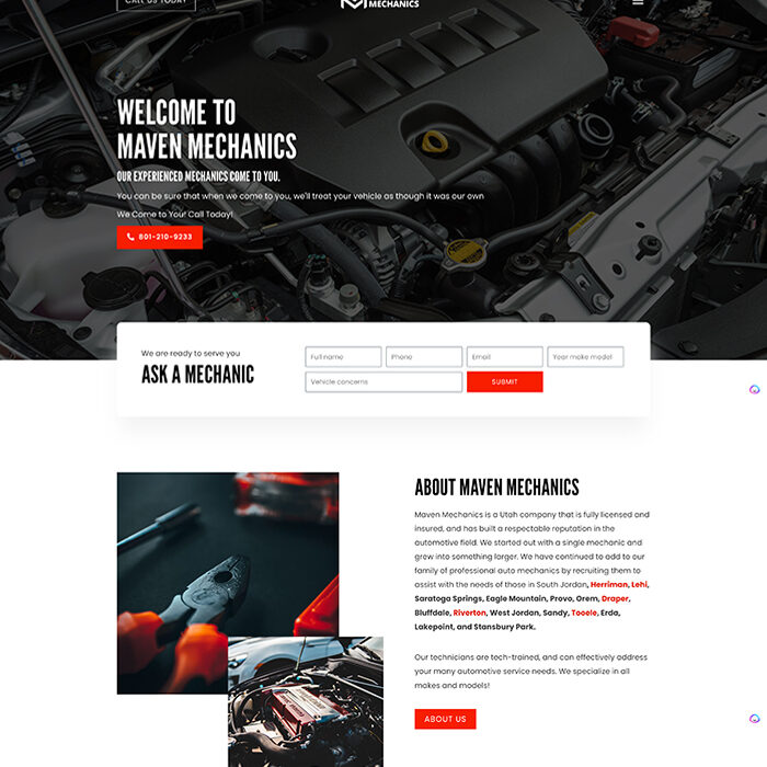 Maven Mechanics Website