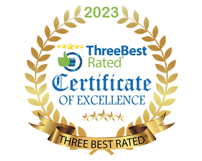 Three Best Rated - 2023 certificate of Excellence